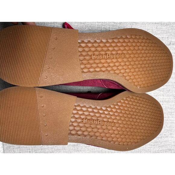 Hush Puppies Womens Shoes Cyra Catelyn Chukka Boot Size 13 Maroon - Picture 6 of 16